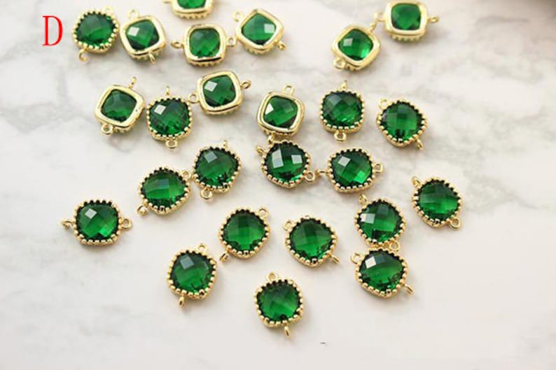 2pcs Swarovski Crystal Channel Charms, Bead Dangles, Add a Charm, Necklace Charms, Personalized Jewelry,Jewelry Charm/pendant connector