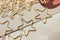 5PCS. Star Charm, Pentagram Dangle, Sweet Charm Pendant, Quality Gold Plated over Brass, 26*30MM, Choker Necklace diy, Brass Finding
