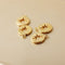 10pcs Real 18K Gold Plated Star Charm,Gold Initial Charm,Vermeil Star Pendant,Gold Initial Charms,Round Coin Charm