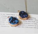 10PCS Round Imitation Druzy,Blue Druzy Charm, Resin Druzy Pendant Charm Drop, Bezel Gem Druzy, Jewelry Findings