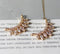 5pcs cz pave Leaves charm,bracelet necklace pendant,pave charm,gold plated over brass