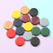 100PCS 15MM/20MM/25MM/30MM Wooden Coin Beads, Round Wood Bead, Colorful Bead Charm