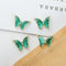 2pcs Real Gold Plated Crystal Butterfly Charm, Butterfly Connector, Glass Butterfly, Necklace Pendant