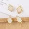 10PCS Imitation Druzy Hamsa Hand Charm, Druzy Connector, Resin Druzy Pendant Charm Drop, Bezel Gem Druzy, Link, Jewelry Findings