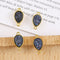 10PCS Imitation Druzy Teardrop Charm, Druzy Connector, Resin Druzy Pendant Charm Drop, Bezel Gem Druzy, Link, Jewelry Findings