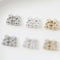 4pcs Real Gold Plated Brass Bear Charm, CZ Pave Bear Charm Pendant Quality Jewelry Supply