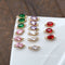 10pcs Gray Crystal Glass Connector Pendant Charm, 5 colors Faceted Lucite beads, oval Channel Charm,Bezel Gemstone, wholesale prices