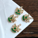 10pcs Heart crown zircon Charm pendant, 17x18mm Zircon Charm, crown CZ Pave Pendant Charm, DIY Finding Jewelry Making