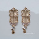 2pcs Zircon Charms, birdcageCZ Pave Flower Pendant, crystal Connecto, CZ Pave flower diy Jewelry Making