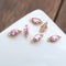 10pcs Gray Crystal Glass Connector Pendant Charm, 5 colors Faceted Lucite beads, oval Channel Charm,Bezel Gemstone, wholesale prices
