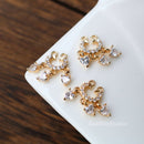 10pcs Heart CZ Pave Charm, 13x18mm Heart zircon Charm Pendant, Diy Magic wand Glass crystal Pave Charm, Jewelry Making Supplies