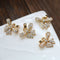 10pcs Bowknot CZ Pave Charm, Bowknot zircon Charm Pendant, Pave Charm, Bowknot Jewelry Making Supplies