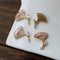 10PCS Apricot Leaf Zirconia Flower Butterfly pendant Charm, fan CZ Pave Flower Pendant, DIY Jewelry Supply