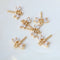 10pcs Real Gold Plated dragonfly Charms, dragonfly Zircon Pendant, Tiny dragonfly Pendant, diy Rhinestone Bow Pendant