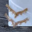 2pcs v shape CZ Pave Pendant Charm, v - zircon Flower Charm Pendant, Glass crystal flower CZ Pave Pendant, Jewelry Making Supplies