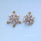 10pcs flower CZ Pave Stamen Charm, Zircon flower Pendant, flower Charm, 15mm DIY Jewelry Making, flower Material Craft Supplies
