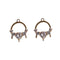 10pcs Heart cz pave charm, 16X20mm pave charm, gold plated over brass, CZ Pave Double hanging drop connection pendant