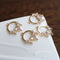 10pcs Heart cz pave charm, 16X20mm pave charm, gold plated over brass, CZ Pave Double hanging drop connection pendant