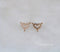 10pcs Heart CZ Pave Pendant Charm, Zircon Three Connector, Gemstone Charm, Jewelry Making, Material Craft Supplies