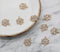 10pcs Snow CZ Pave Charm, 11mm CZ Zircon Snow Pendant Charm, Jewelry Making, Material Craft Supplies