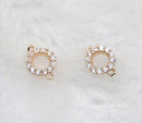 10pcs CZ Pave butterfly Charm Pendant, 12.7x8mm Zircon butterfly Connector, Jewelry Making, Material Craft Supplies