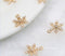 10pcs Snow CZ Pave Charm, 10mm CZ Zircon Snow Pendant Charm, Jewelry Making, Material Craft Supplies
