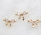 10pcs CZ Pave Bowknot Charm, 10x14mm Bowknot Zircon Connector Pendant, Jewelry Making, Material Craft Supplies