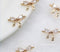 10pcs CZ Pave Bowknot Charm, 10x14mm Bowknot Zircon Connector Pendant, Jewelry Making, Material Craft Supplies