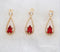 10pcs CZ Pave Teardrop Charm, 5.6x17.5mm Teardrop Zircon Pendant , Jewelry Making, Teardrop Zircon Material Craft Supplies