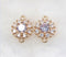 10pcs CZ Pave Floret flower Charm, 10mm Zircon Floret flower Pendant, Jewelry Making, flower Zircon Material Craft Supplies
