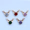 10pcs antlers zircon Charm pendant Zircon Charm CZ Pave Pendant Charm, DIY necklace pendant Jewelry Making,wholesale prices