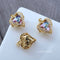 10pcs Gradient Two color Heart CZ Pave Charm, Heart zircon Charm Pendant, Pave Charm, HeartJewelry Making Supplies