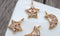 10pcs Small moon star zircon Charm, 14x25mm star pendant Zircon Charm CZ Pave Pendant Charm, DIY earrings necklace pendant Jewelry Making