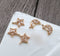 10pcs Small moon star zircon Charm, 14x25mm star pendant Zircon Charm CZ Pave Pendant Charm, DIY earrings necklace pendant Jewelry Making