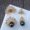 10pcs Crown zircon Charm, CZ Pave Crown Pendant Charm, DIY Connector Jewelry Making, Crown Pearl Material
