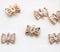 10pcs Six CZ Pave Charm, Zircon Pendant, 10x7mm Clear Connector, Jewelry Making,Material Craft Supplies