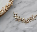 10pcs Six flowers 27x15mm CZ Pave Charm, CZ Zircon flowers Pendant Charm, Jewelry Making, Material Craft Supplies