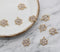 10pcs Snow CZ Pave Charm, 11mm CZ Zircon Snow Pendant Charm, Jewelry Making, Material Craft Supplies