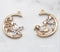 10pcs Bird Zircon Charm, 16mm Bird CZ Pave flower Pendant , Bird Jewelry Making, Material Craft Supplies
