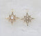 10pcs CZ Pave Star Charm , 13.5mm Zircon Star Pendant, Jewelry Making, Star Material Craft Supplies