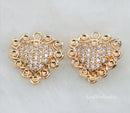 10pcs CZ Pave Five petal flower Charm, 6x9mm Zircon Small square Pendant, Jewelry Making, Zircon Material Craft Supplies
