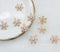 10pcs High-quality snowflakes CZ Pave Charm, 13mm Zircon snowflakes Pendant, Jewelry Making, Zircon snowflakes Material Craft Supplies