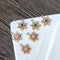 10pcs Snowflake CZ Pave Charm, flowers zircon Charm Pendant 13mm/ 15mm ,crystal Pave Charm, wholesale prices, High Quality