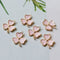 6pcs Enamel Clover Charms Pendant, Enamel Charm, flower charm, floral,plant, Craft Supplies, DIY Finding