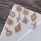 10pcs Zirconia pendant Charm, cz pave Multiple styles, zircon flower, five-pointed star, teardrop, round Pendant DIY Jewelry Supply