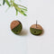 10pcs Round Wood Earrings, Ear Wire, Earrings Post,14mm Wood Earrings Studs,Diy Jewelry Accessories Craft Supplies