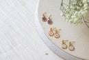 Pressed Flower Earrings | Real Flower Earrings | Gold Dangle Earrings | Bridesmaids Earrings