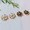 6pcs Enamel daisy Charms Pendant, Enamel Charm, flower charm, floral,plant, Craft Supplies, DIY Finding