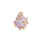 10pcs small cube Crystal Glass Pendant Charm, Faceted Lucite beads, Bezel Gemstone, wholesale prices,Material Craft Supplies
