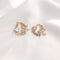 4 pcs 7X17mm small leaves cz pave Leaves charm, brass gold plated bracelet necklace pendant, pave charm